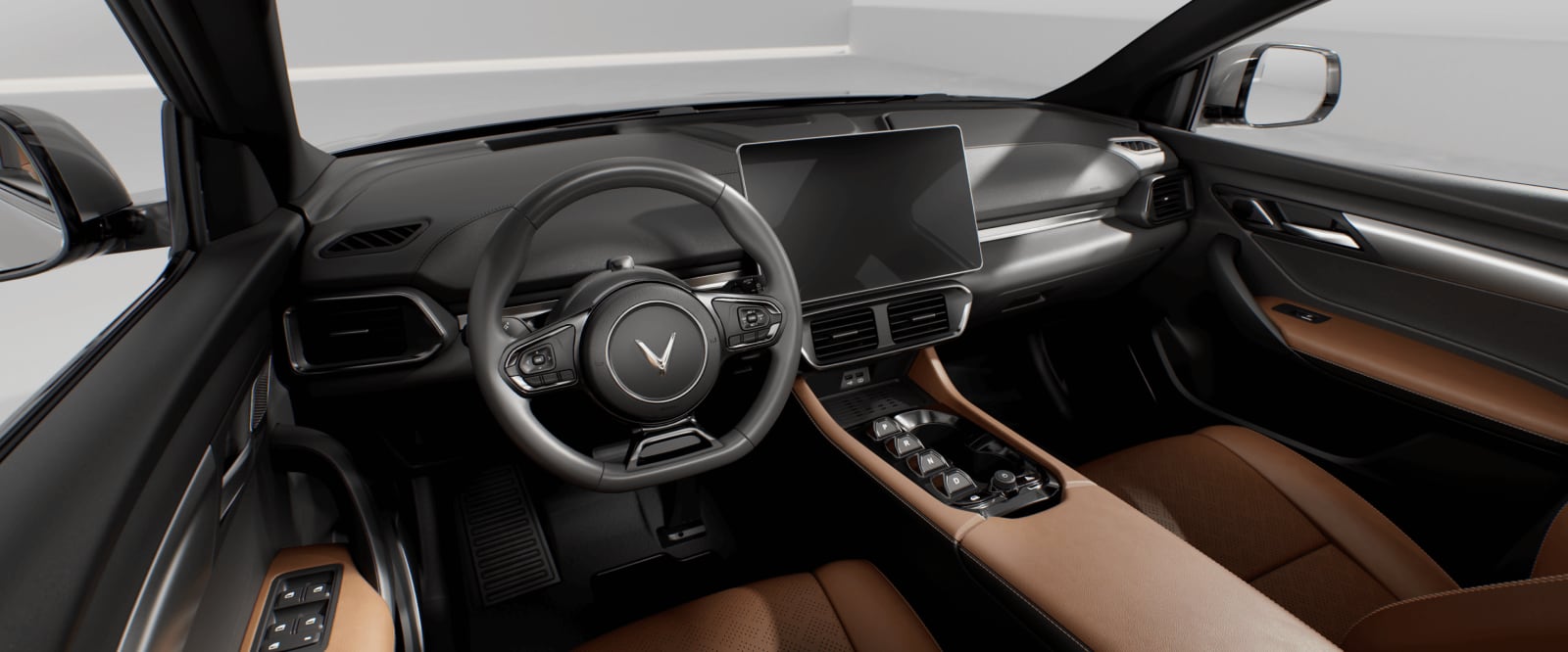VinFast VF 8 cockpit with the 15.6-inch central screen